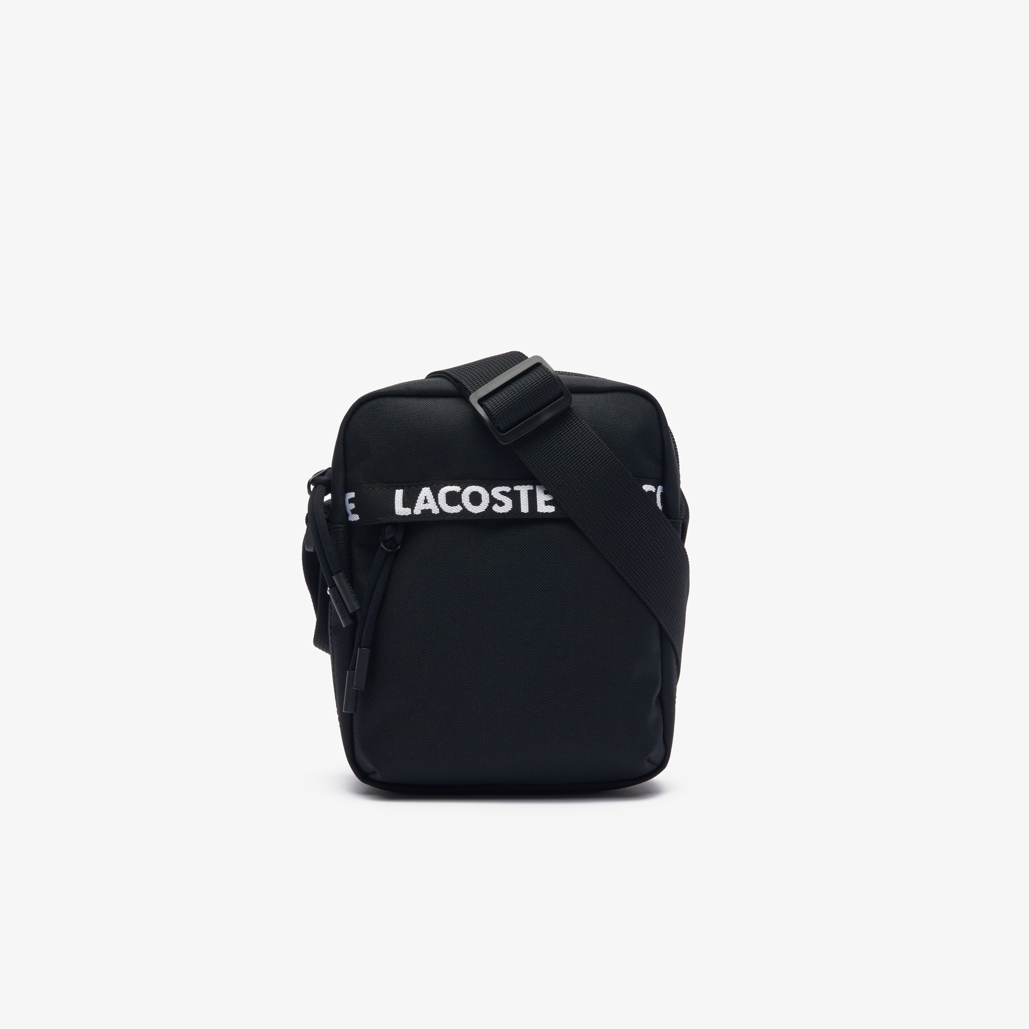 Lacoste vertical hotsell camera bag black