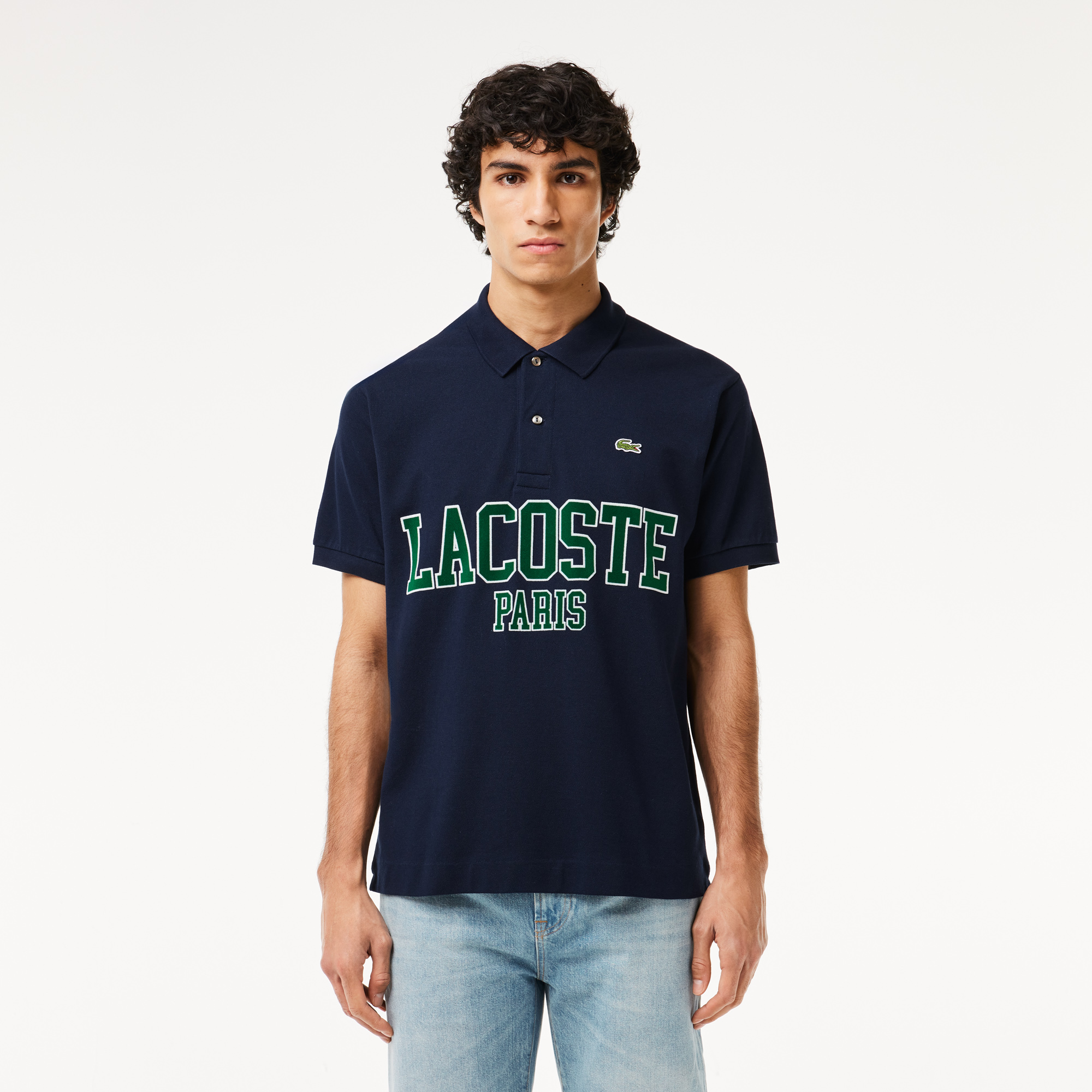 Original L.12.12 Lacoste Flocked Pique Polo Shirt LACOSTE