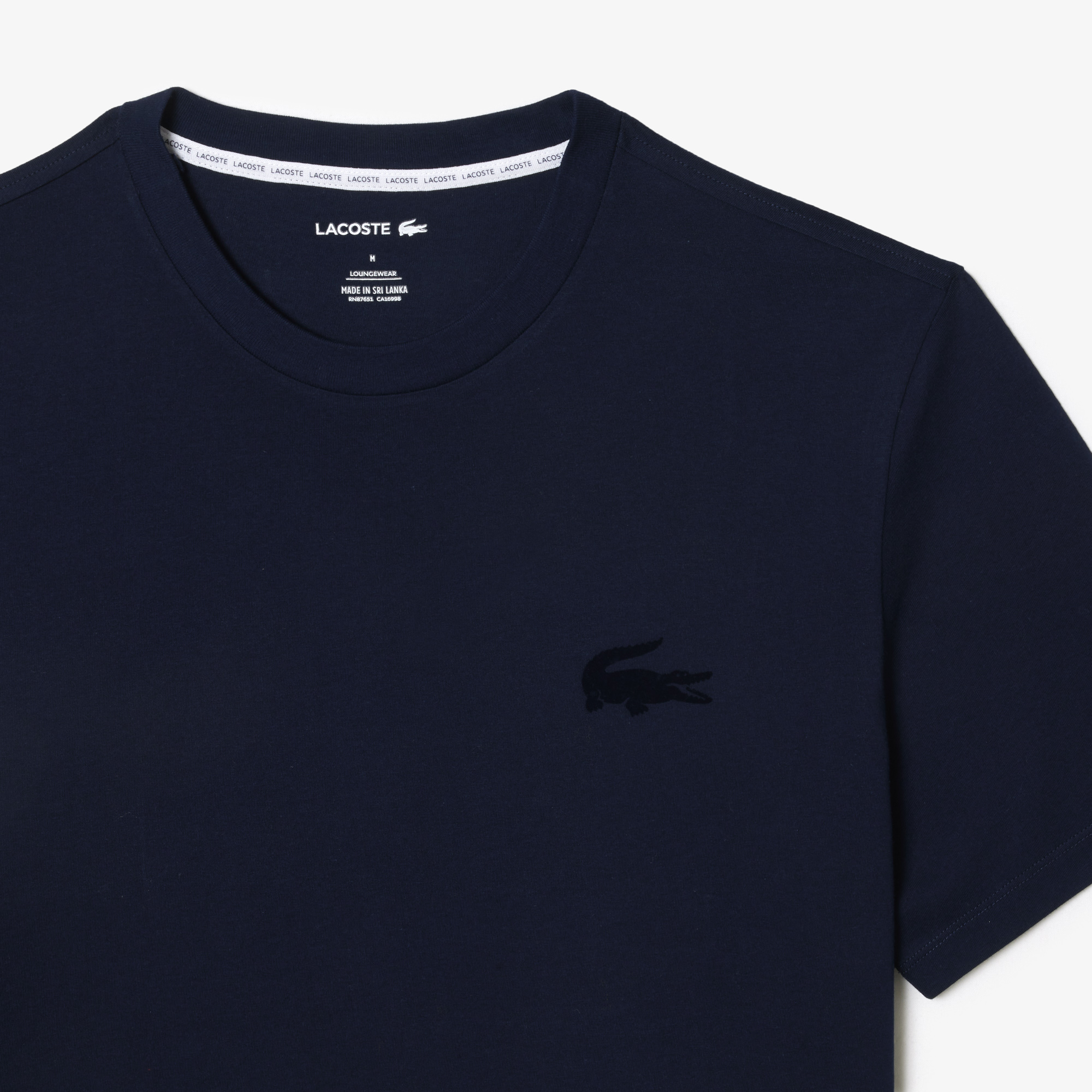 Tee shirt lacoste clearance homme bleu marine