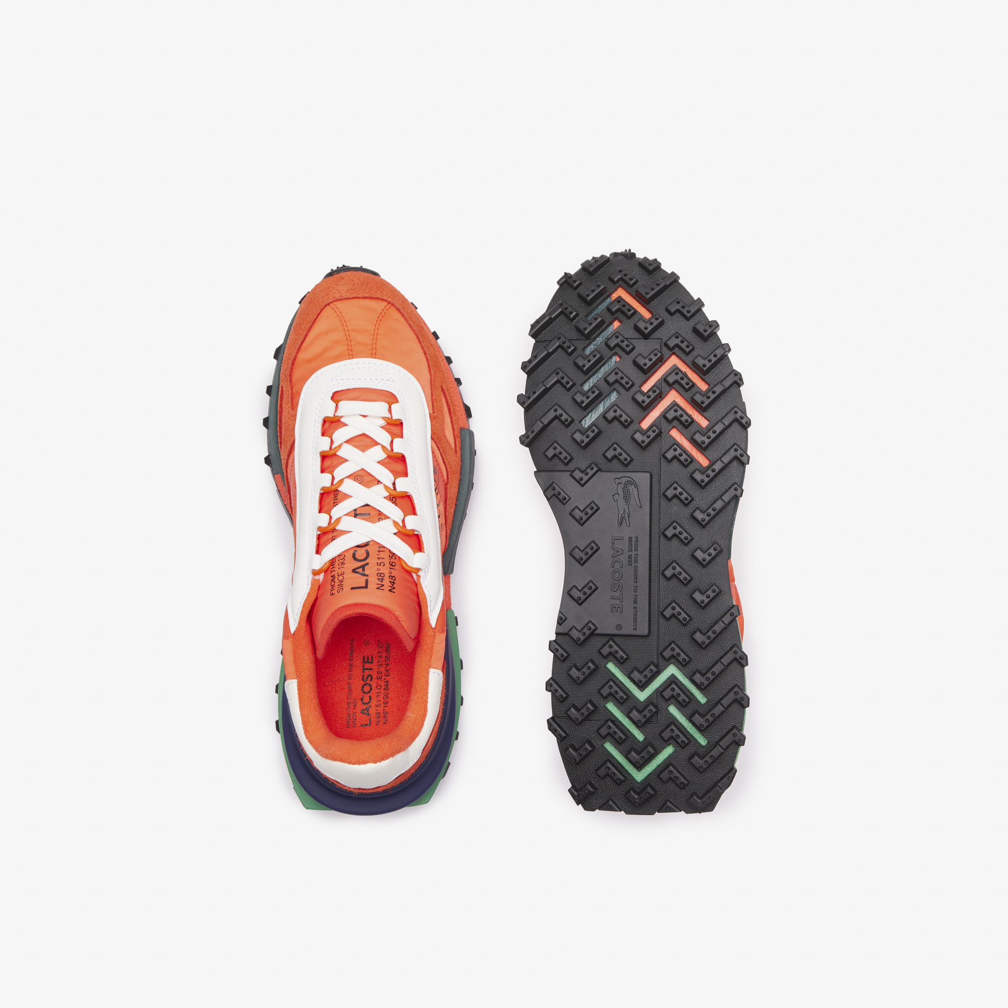 Men s Elite Active Branded Textile Trainers LACOSTE