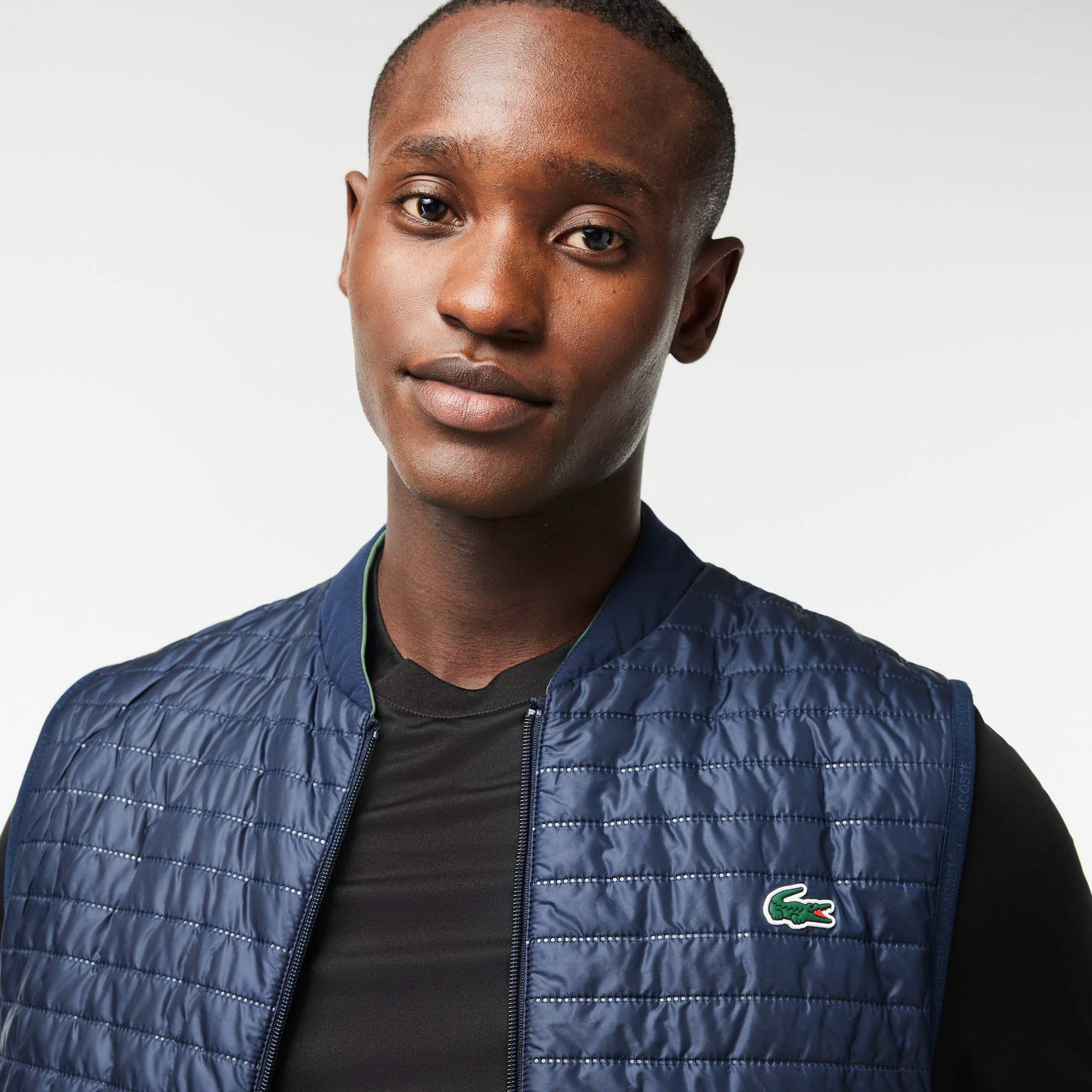 Lacoste best sale quilted vest