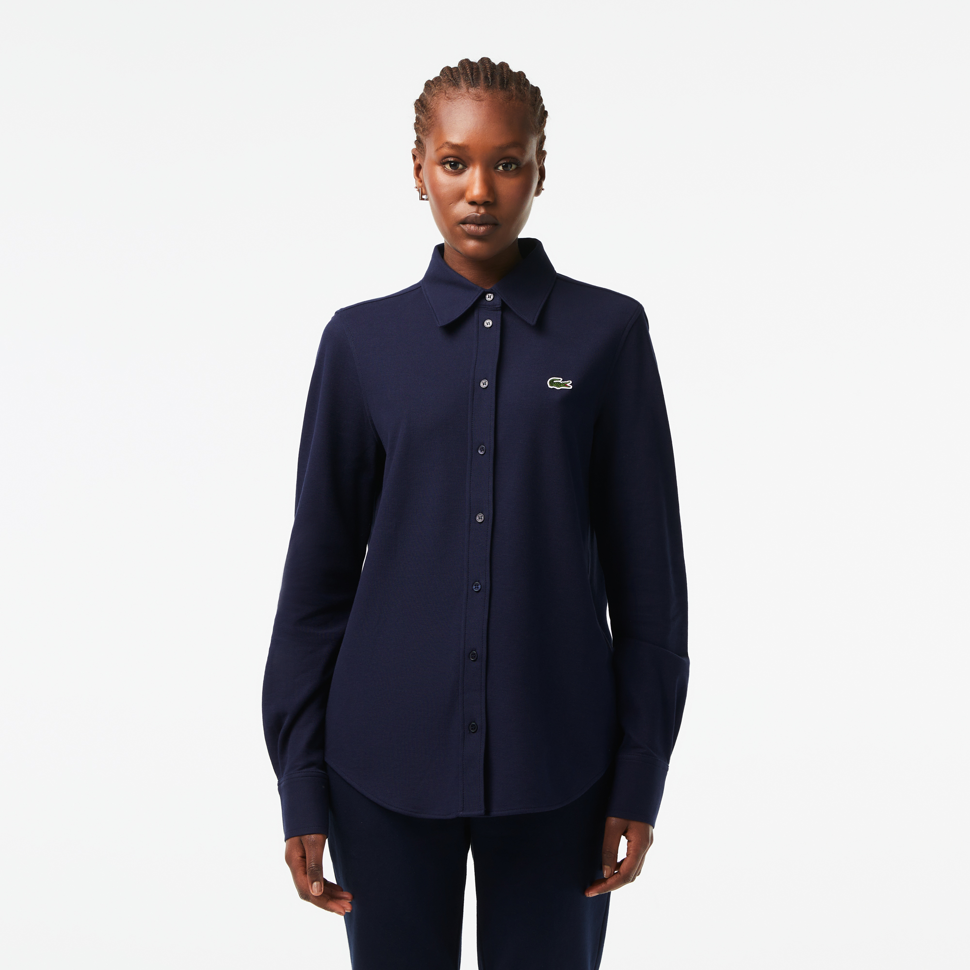 Lacoste long store sleeve polo womens