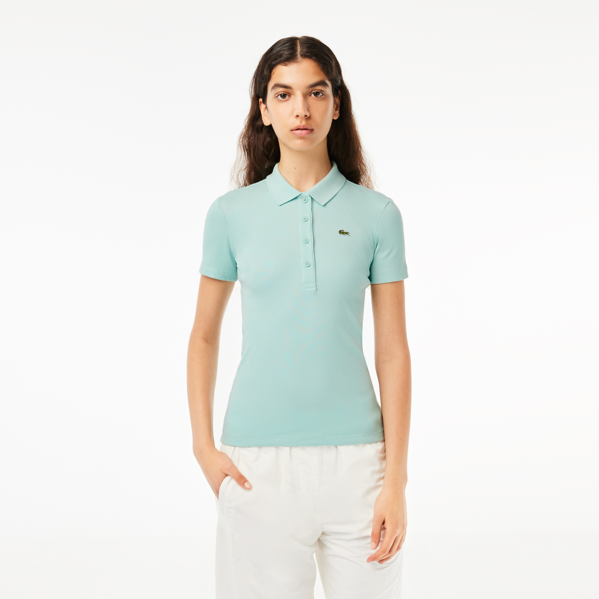 Green womens polo hot sale