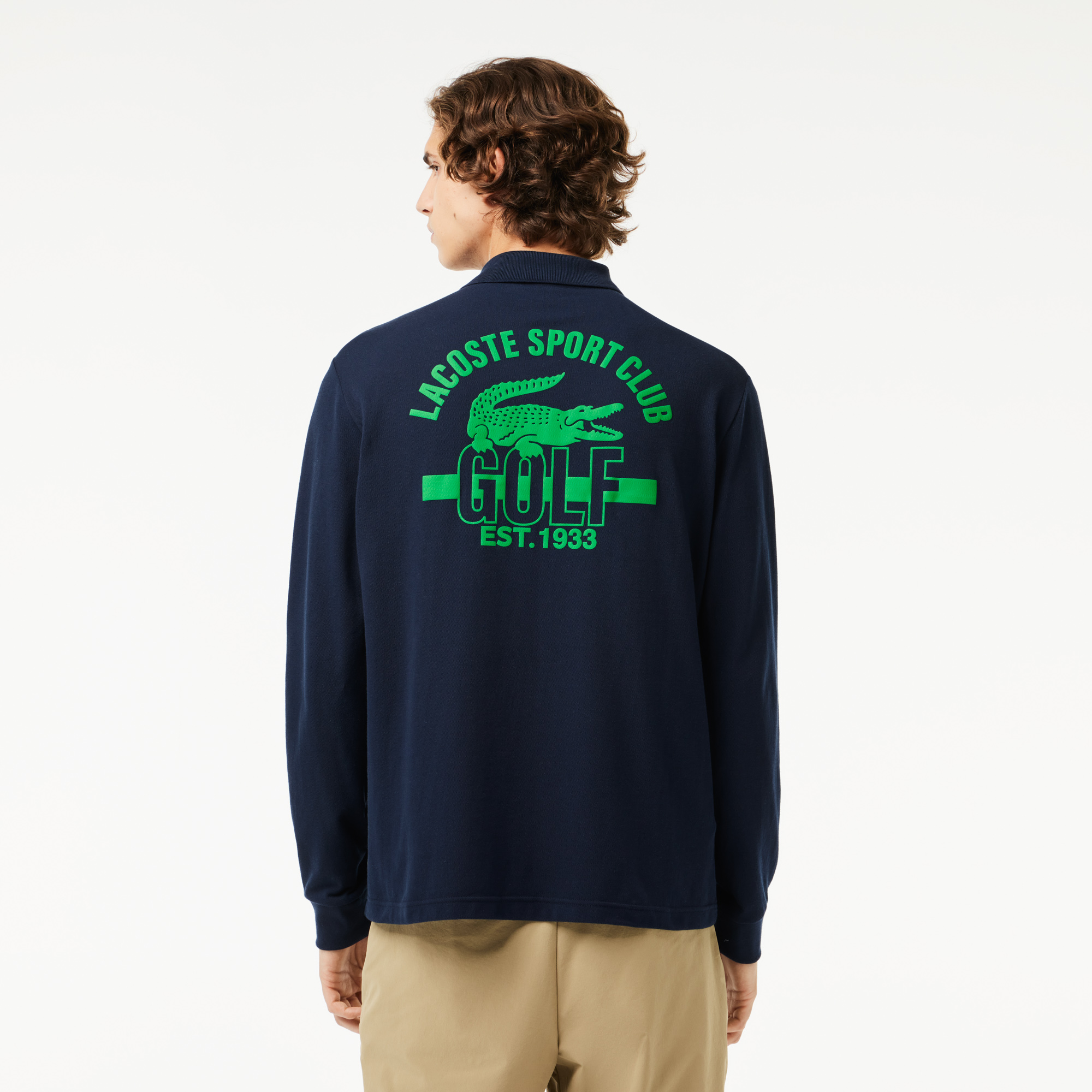 Lacoste long clearance sleeve golfers
