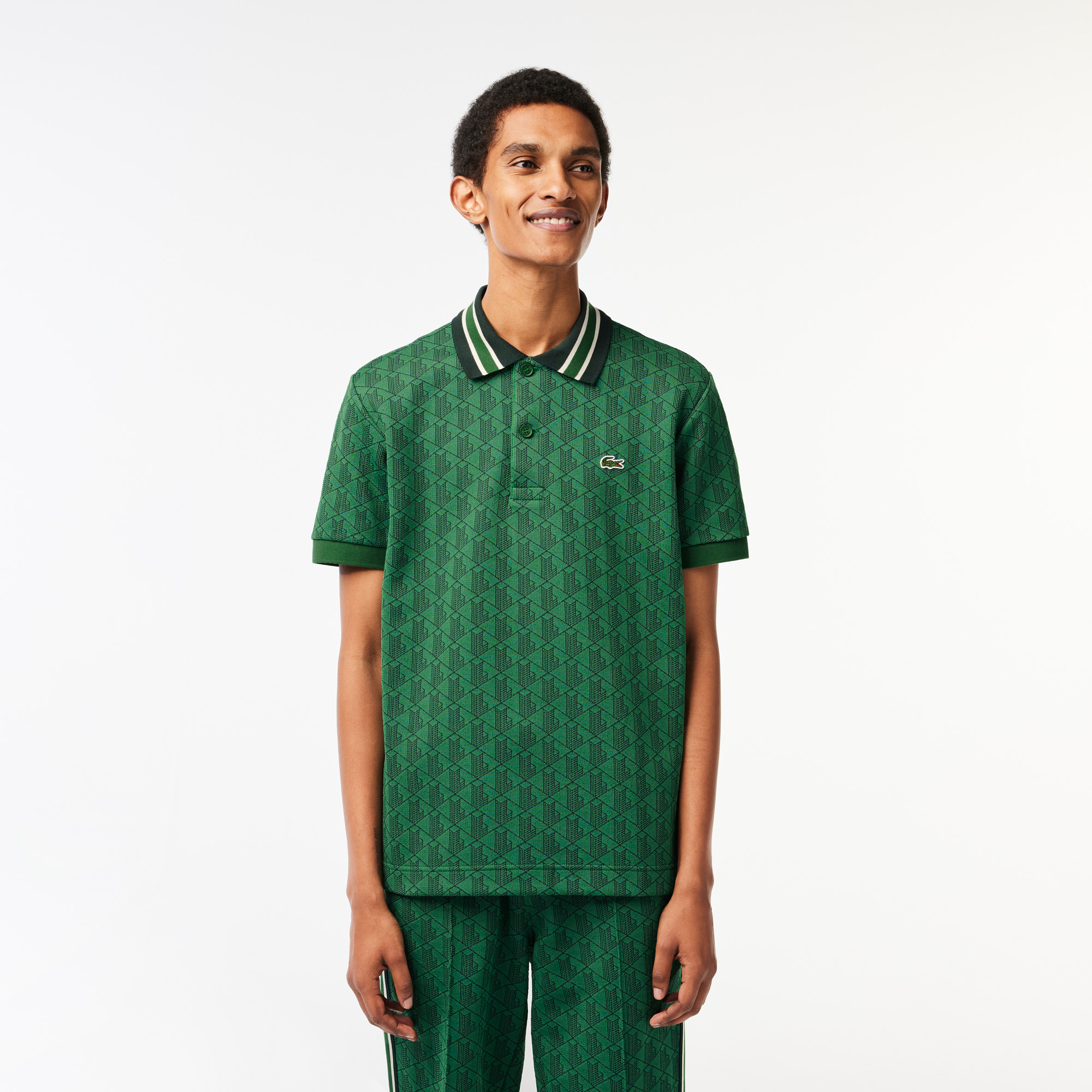 Polo lacoste motif sales