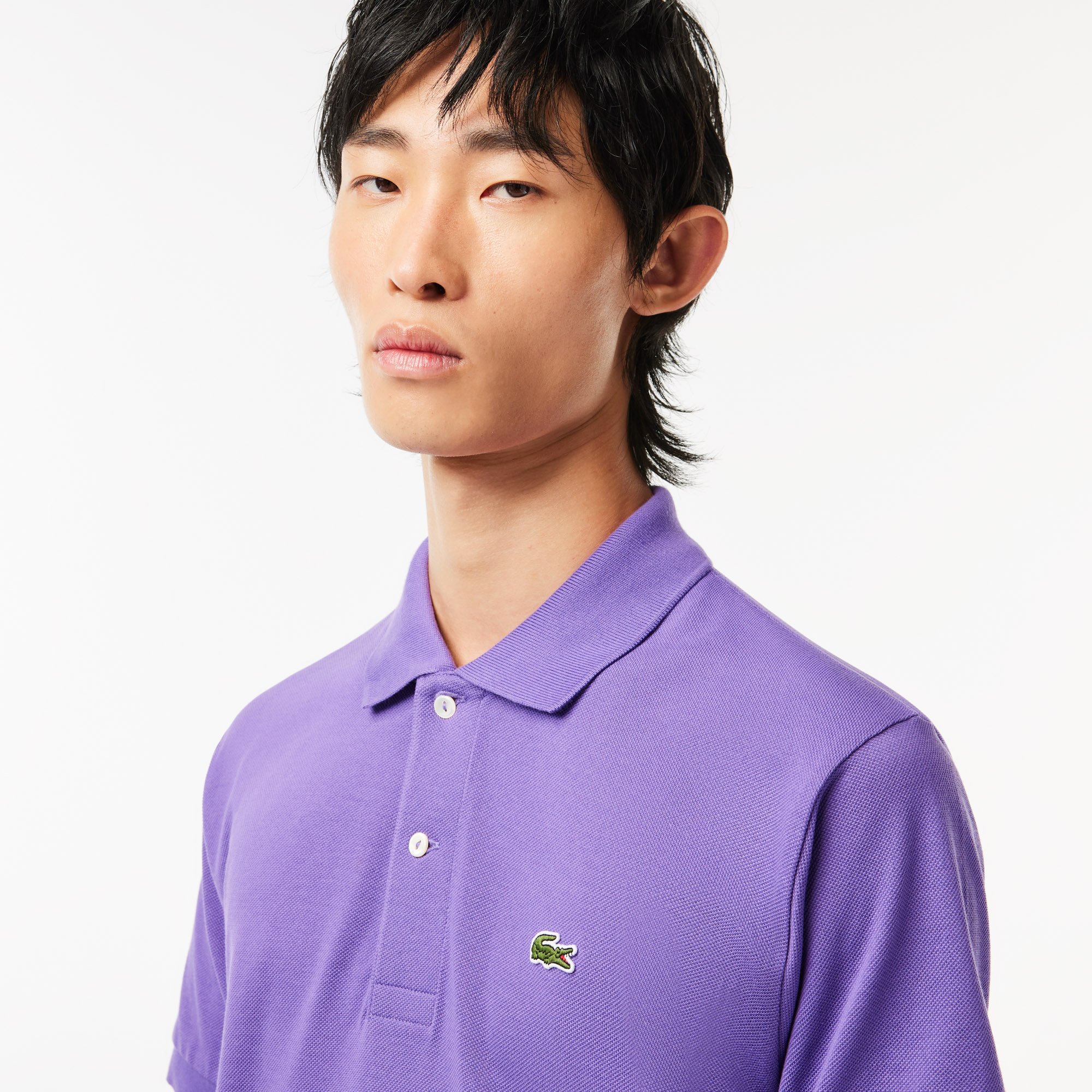Mens purple deals lacoste polo
