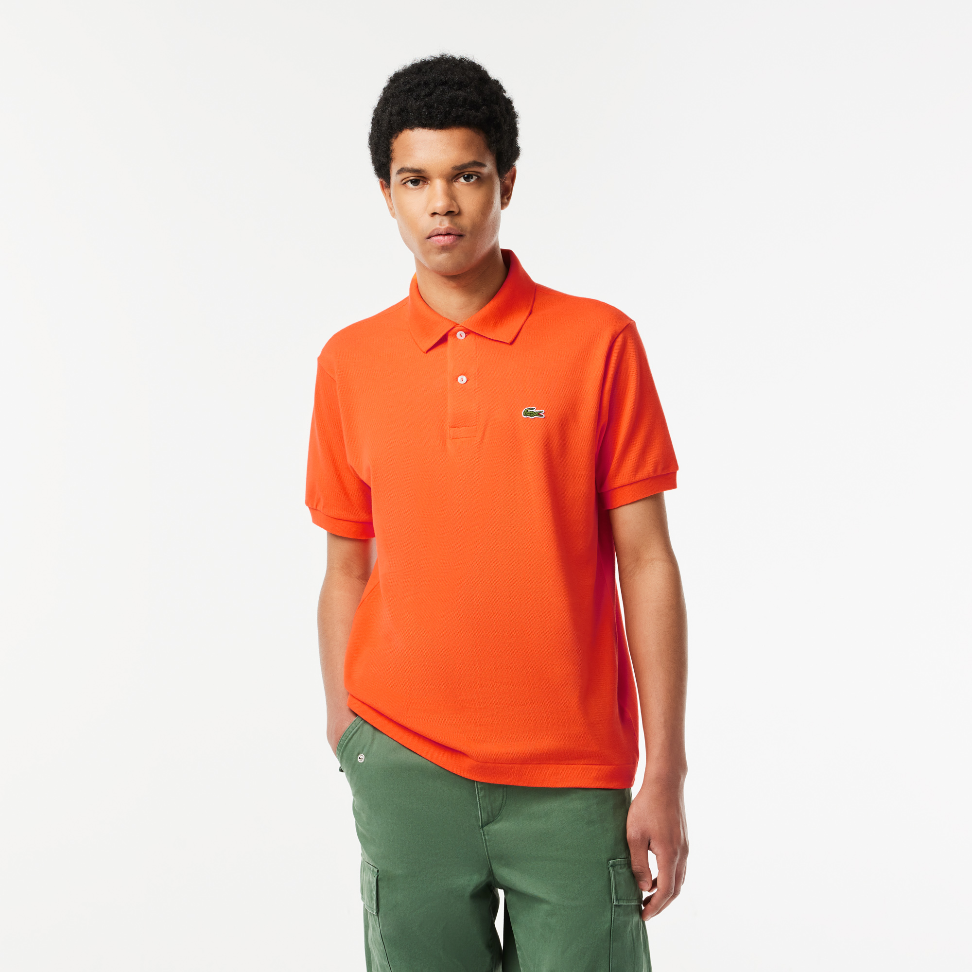 Lacoste t shirt best sale orange