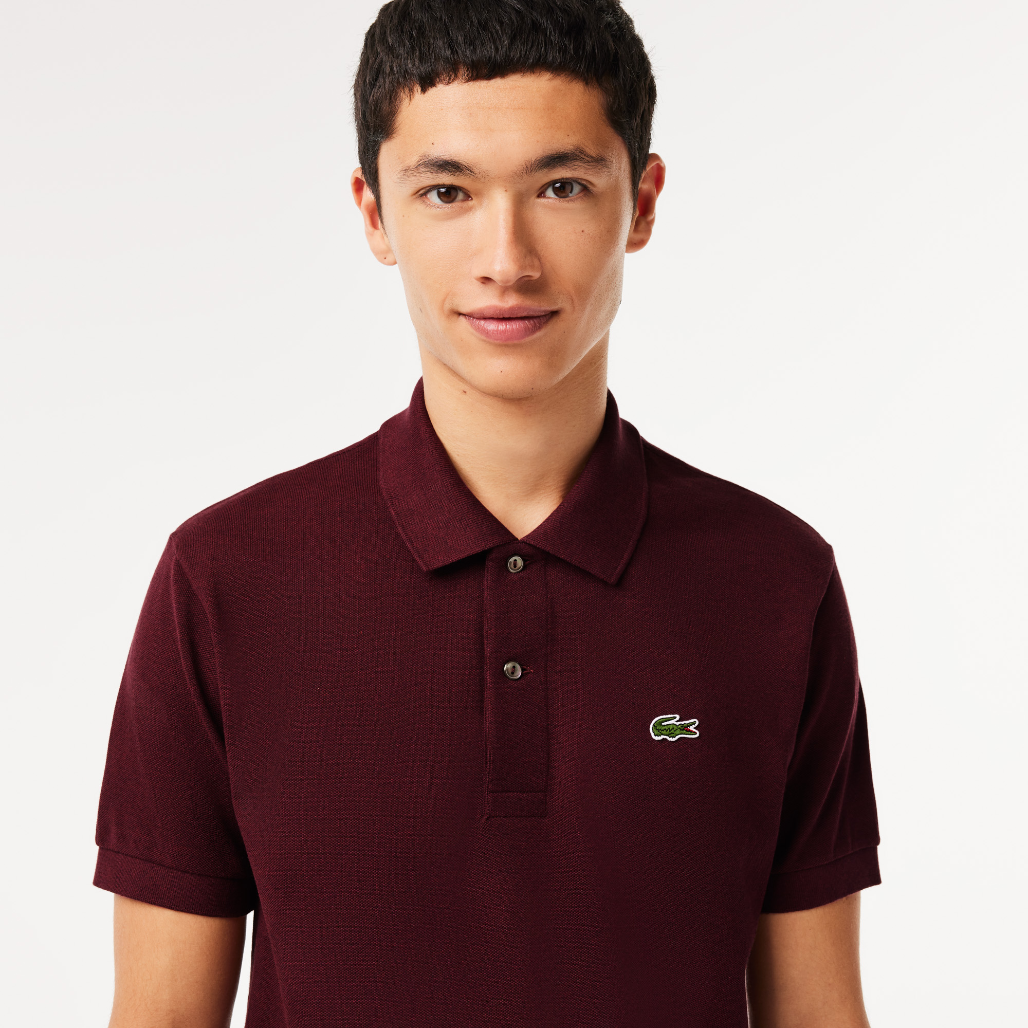 Maroon lacoste polo online
