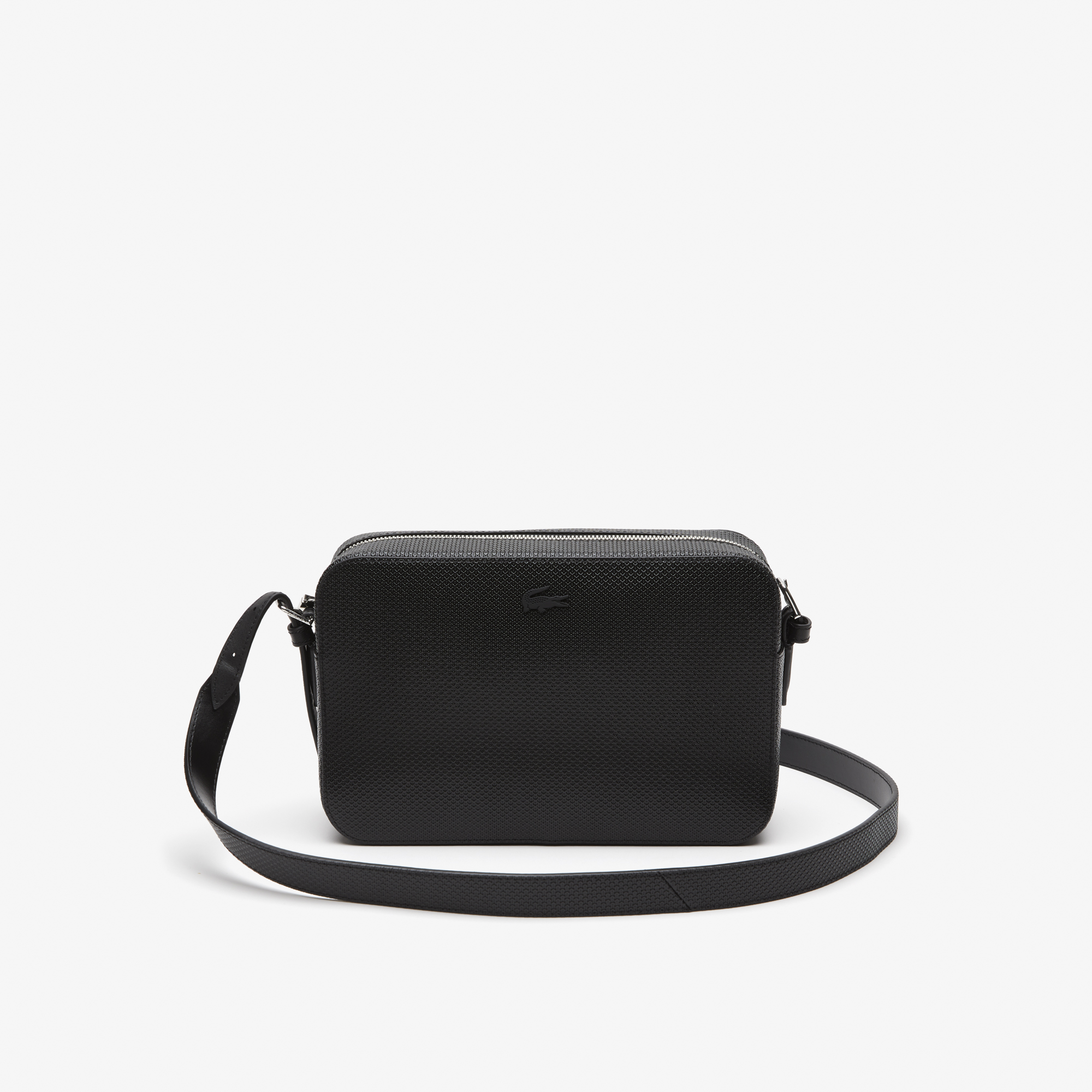 Buy Lacoste Women's Top Grain Leather Square Shoulder Bag (NF4252000) (Black)  at Amazon.in
