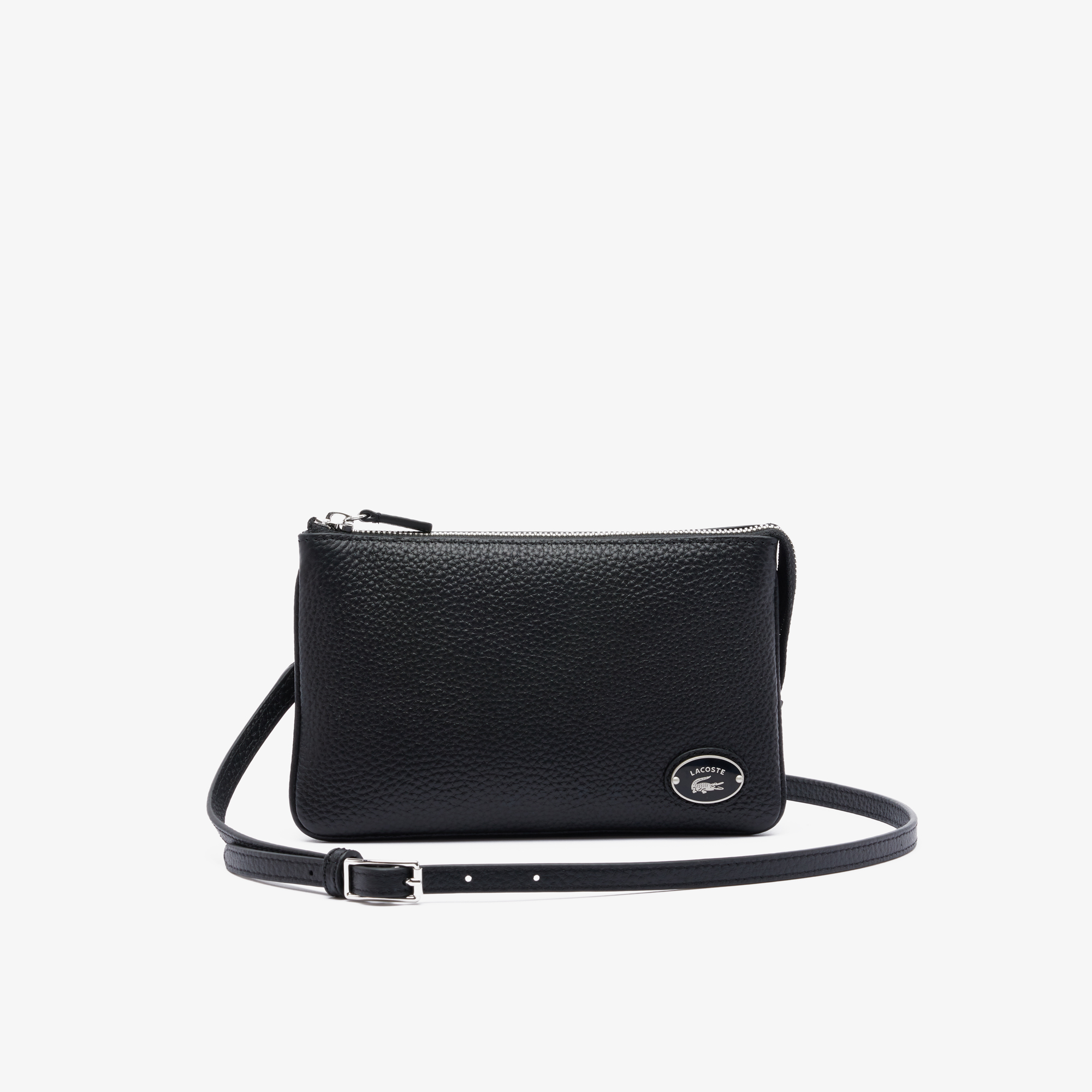 Origin Croc Leather Double Pouch Purse LACOSTE
