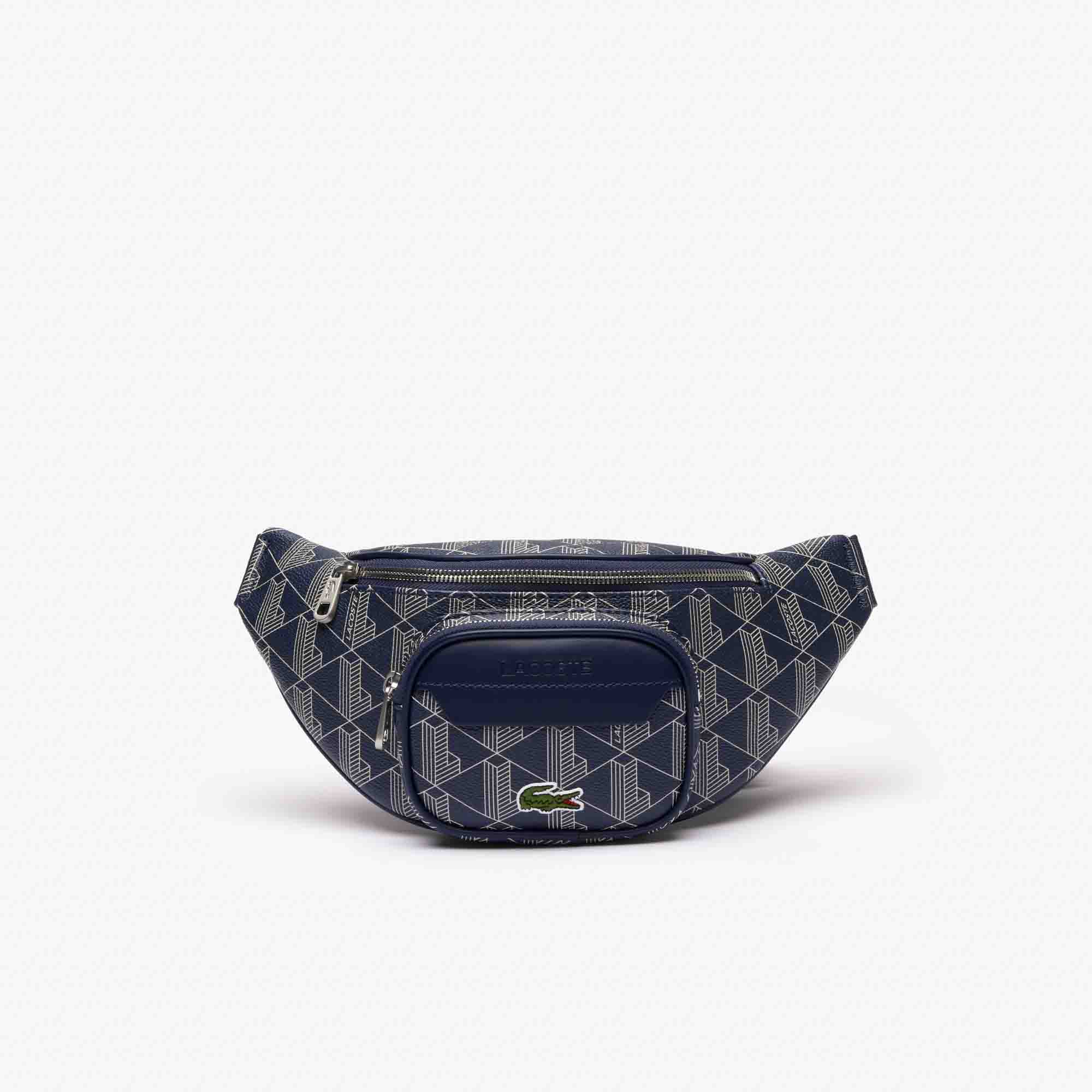 The Blend Monogram Print Banana Bag LACOSTE