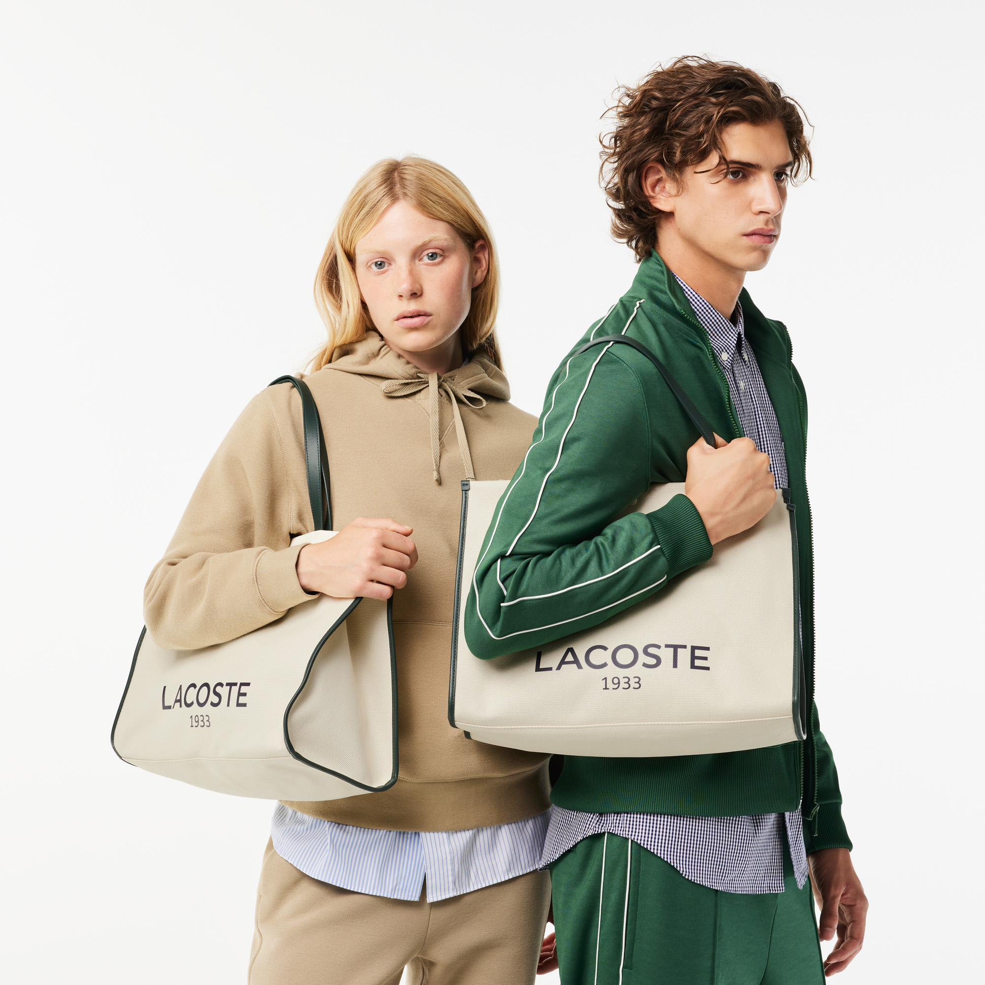 Lacoste tote hotsell bag green