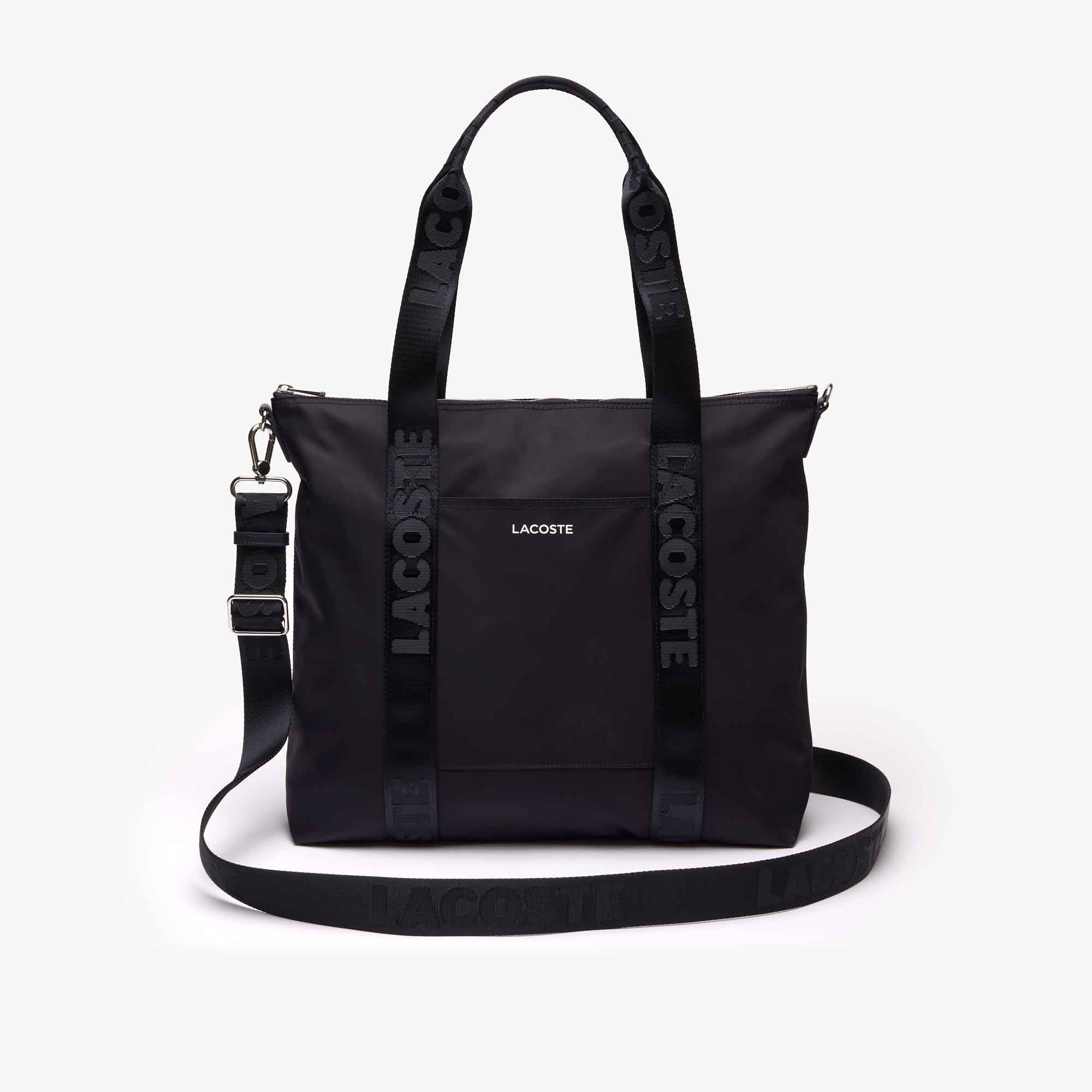 Black tote bag nylon on sale