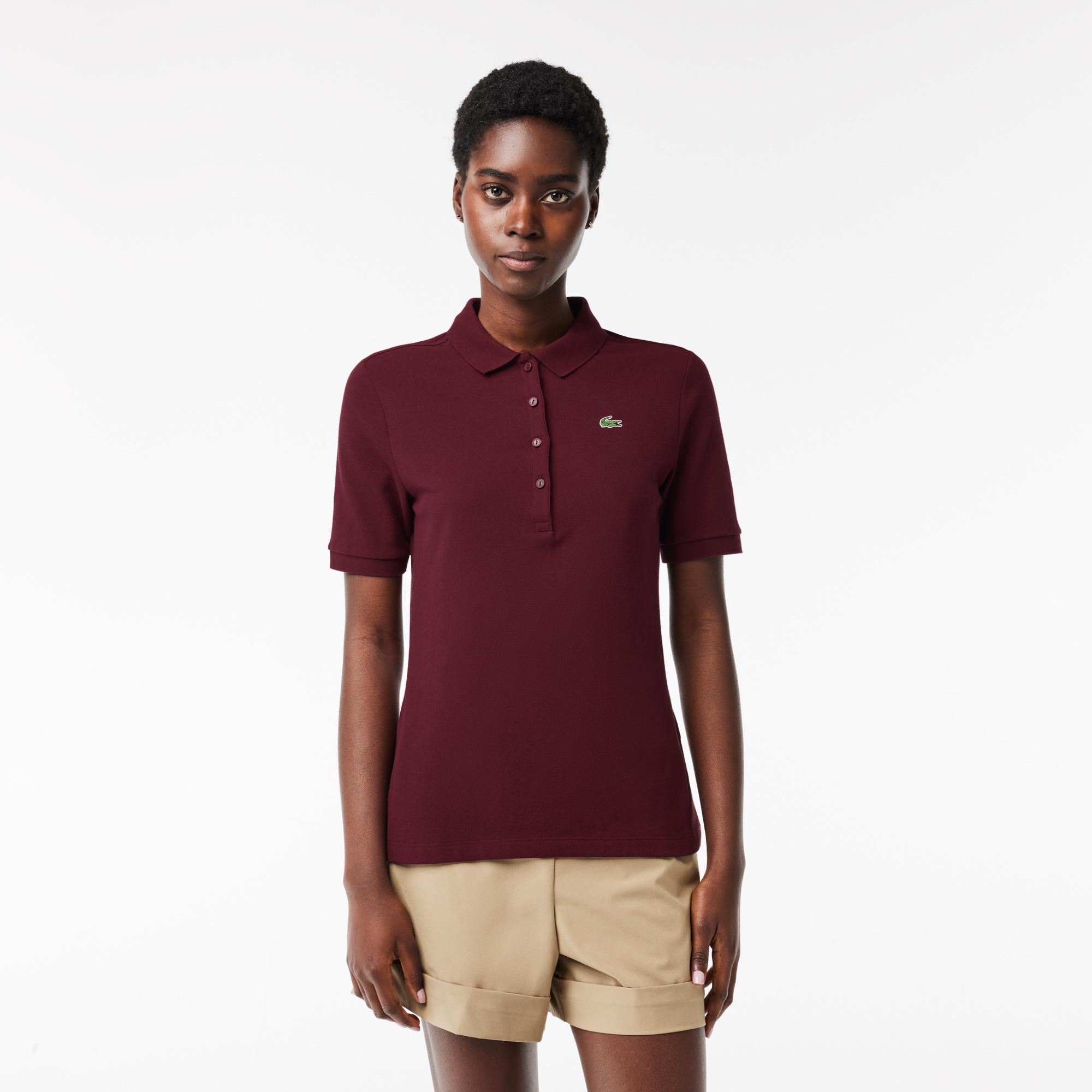 Women s Lacoste SPORT Slim Fit Organic Cotton Golf Polo LACOSTE