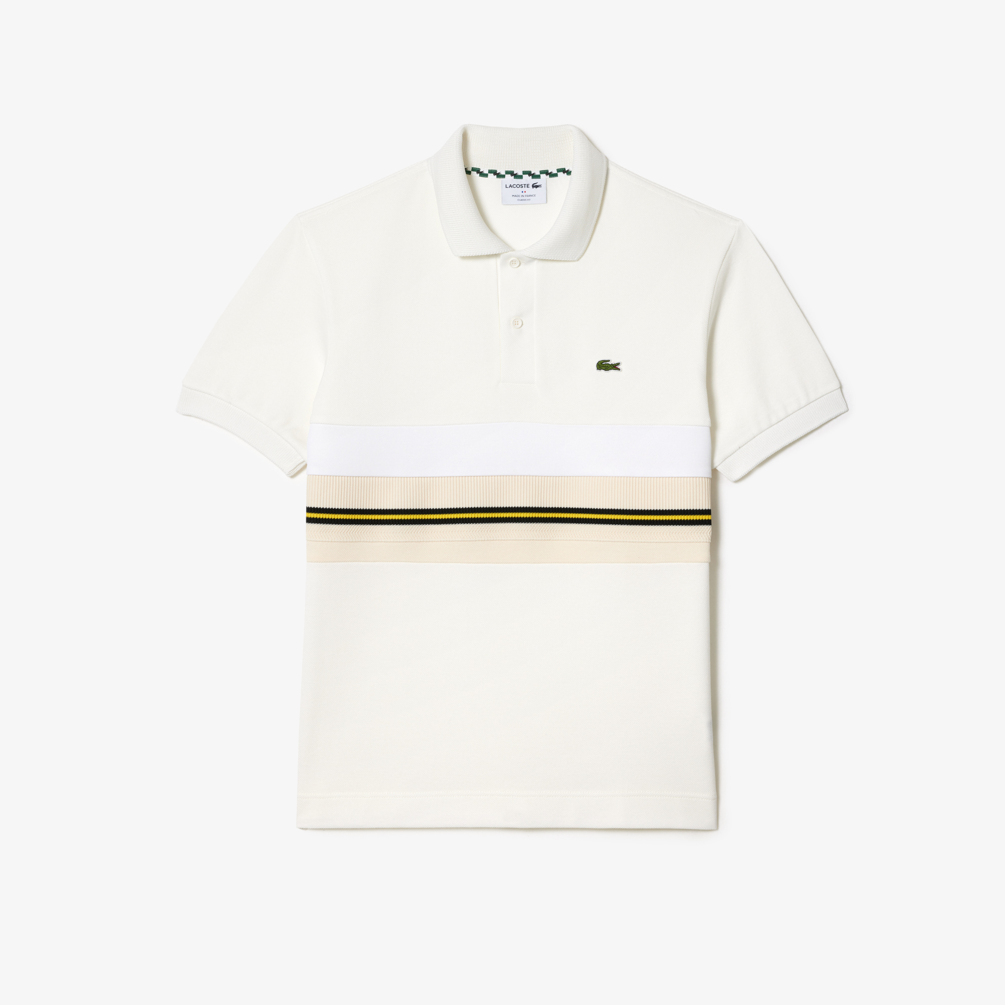 French Made Contrast Stripe Polo Shirt LACOSTE