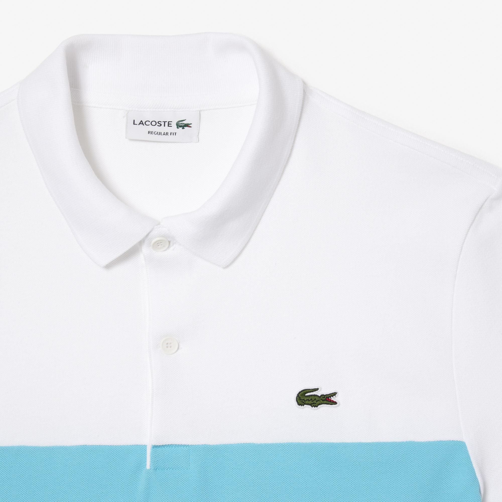 Regular Fit Stretch Piqu Colourblock Polo Shirt LACOSTE
