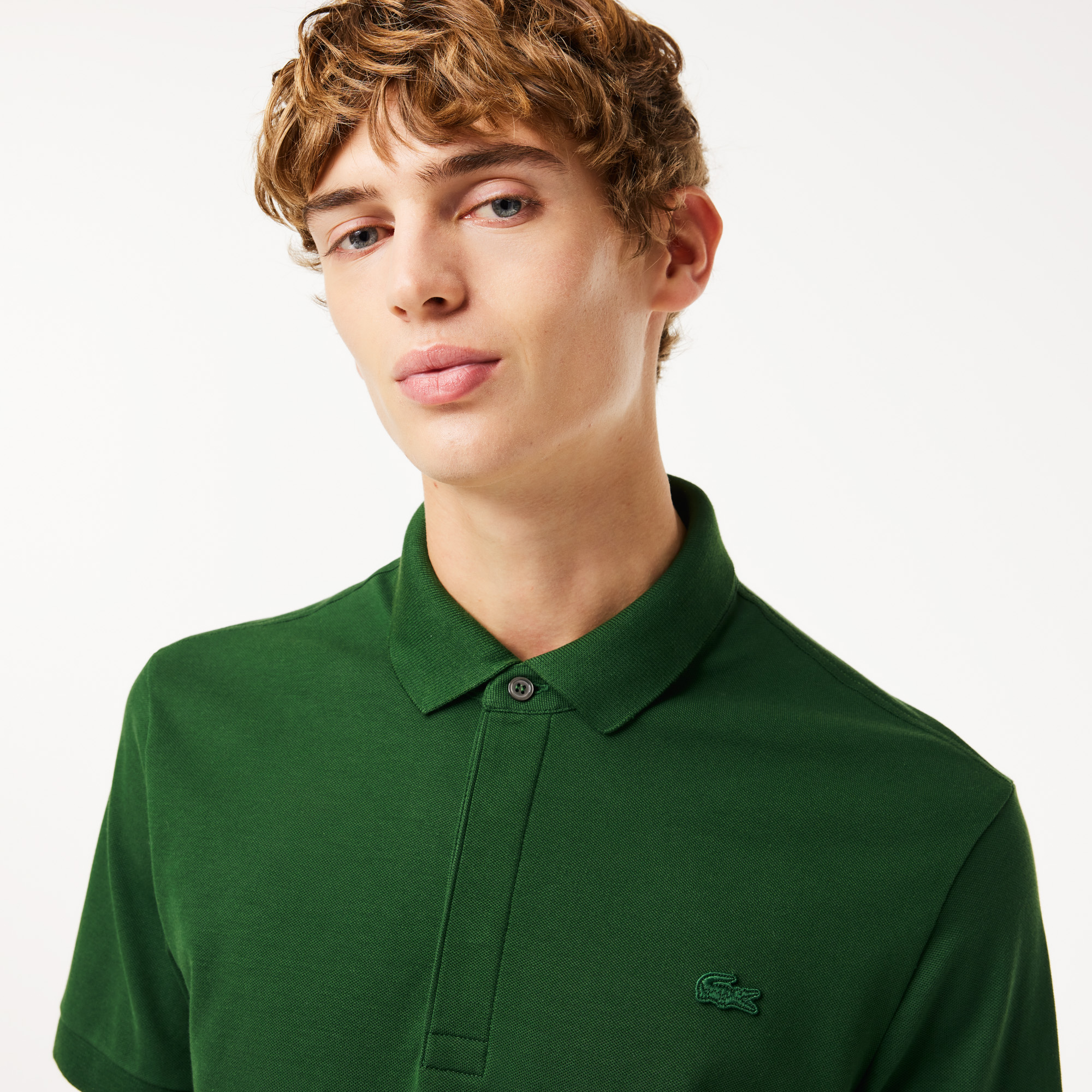 Dark green online lacoste polo shirt