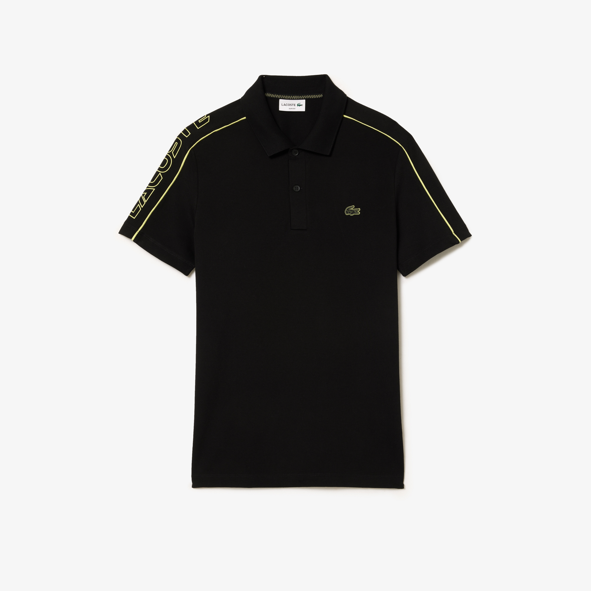 Contrast Accent Lacoste Print Polo Shirt LACOSTE