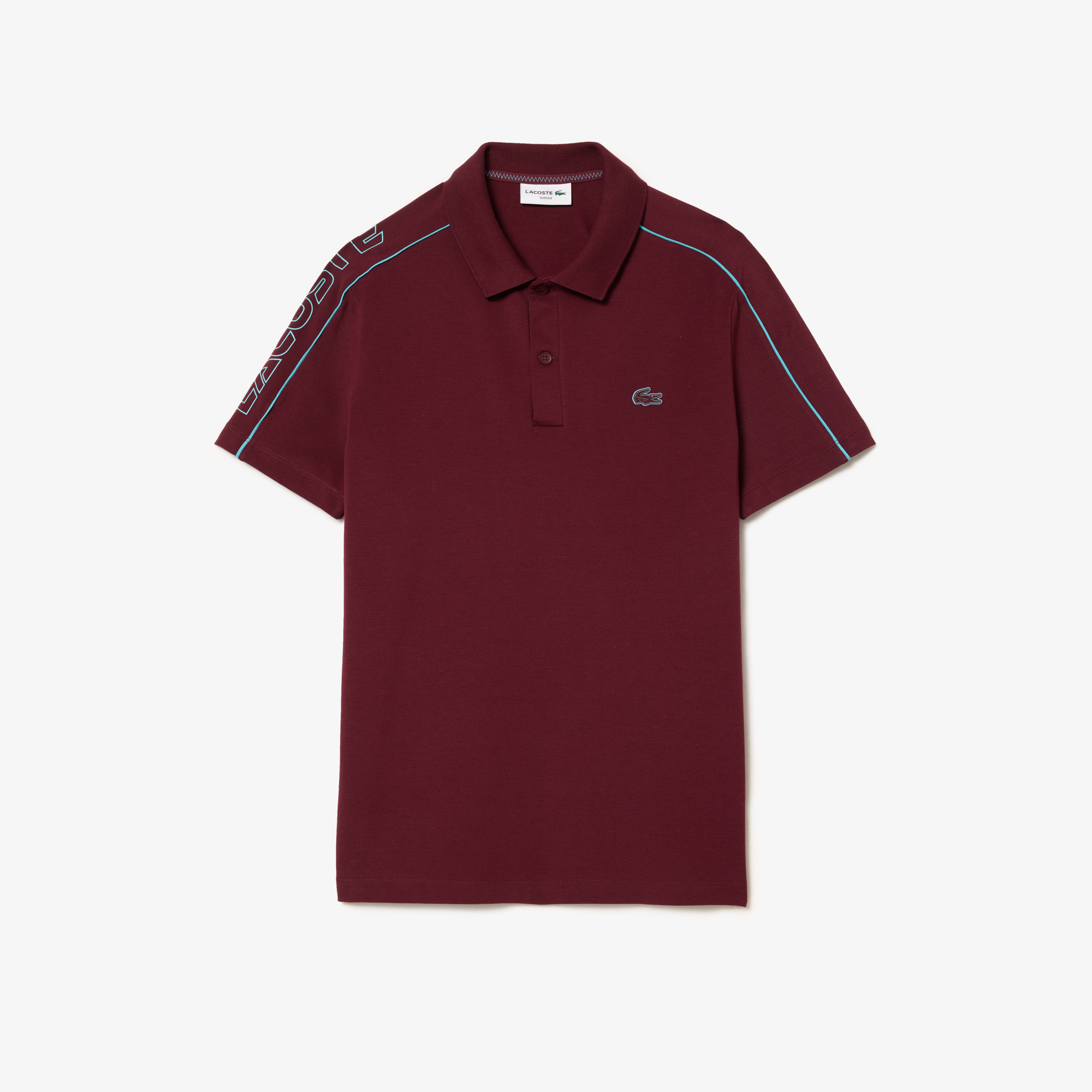 Contrast Accent Lacoste Print Polo Shirt LACOSTE