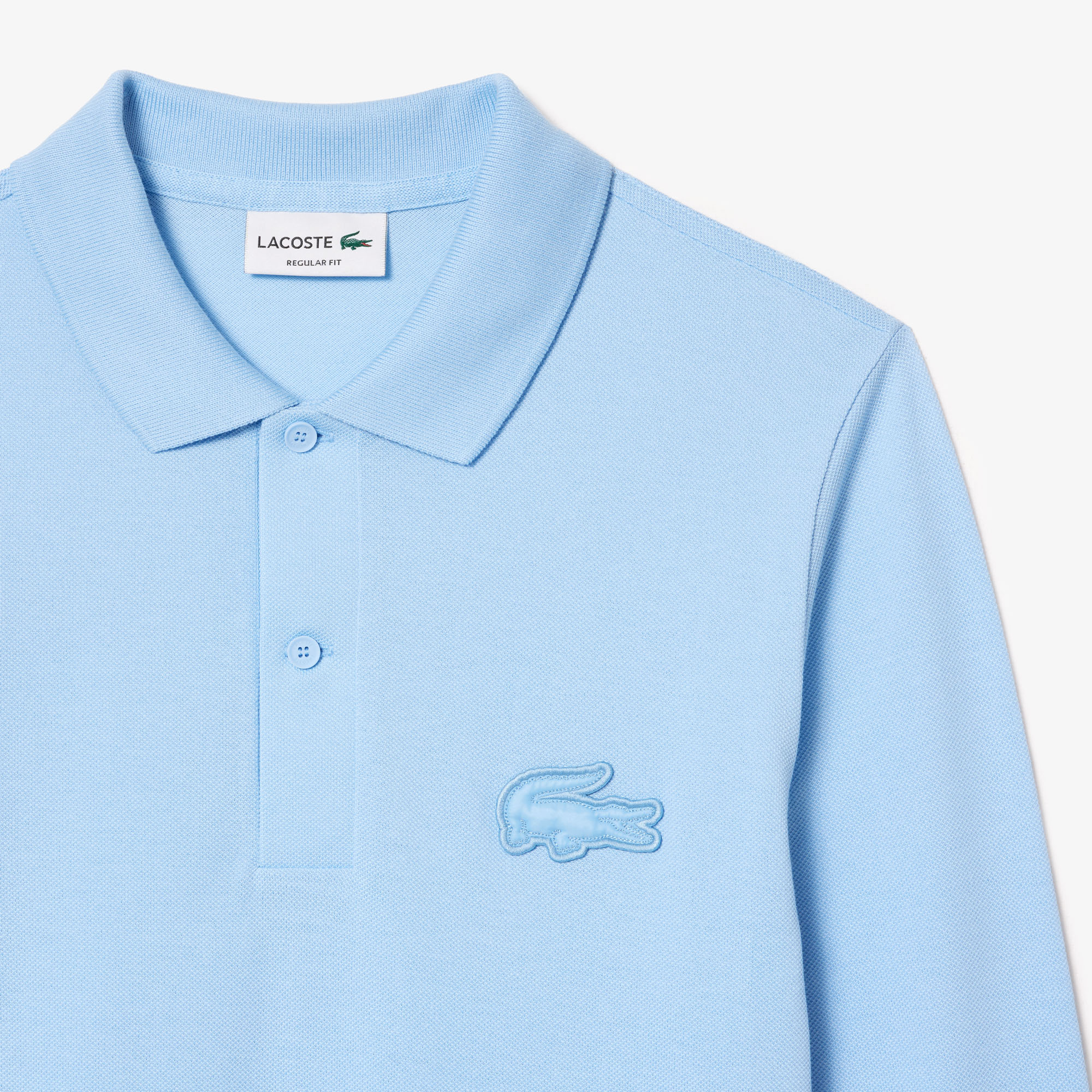Long Sleeved Cotton Piqu Polo Shirt LACOSTE