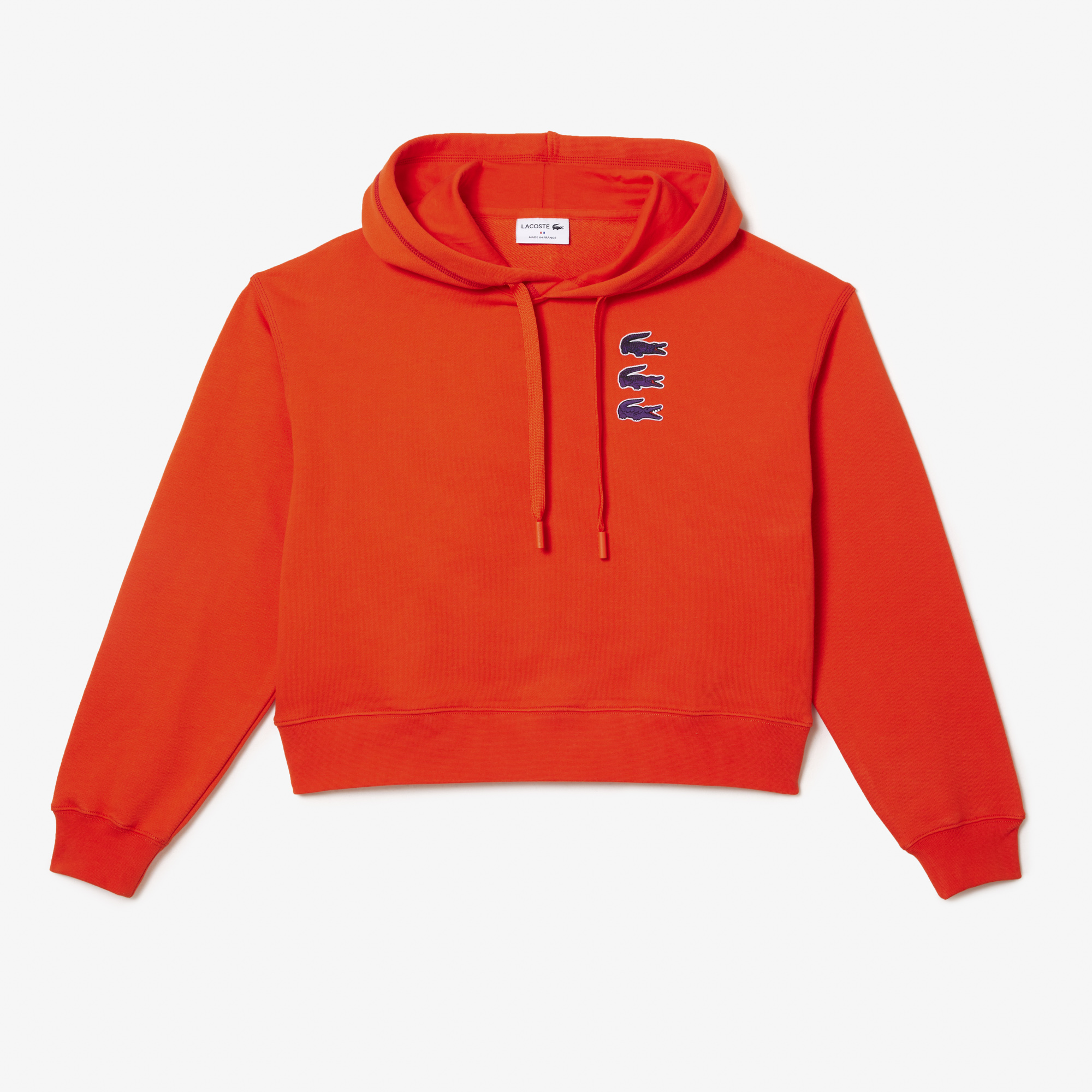 Orange lacoste hoodie online