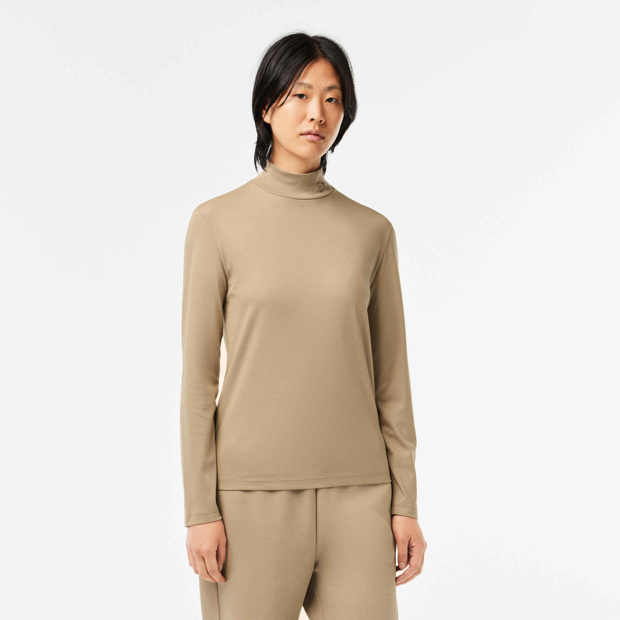 Lacoste women's shop turtleneck sweater