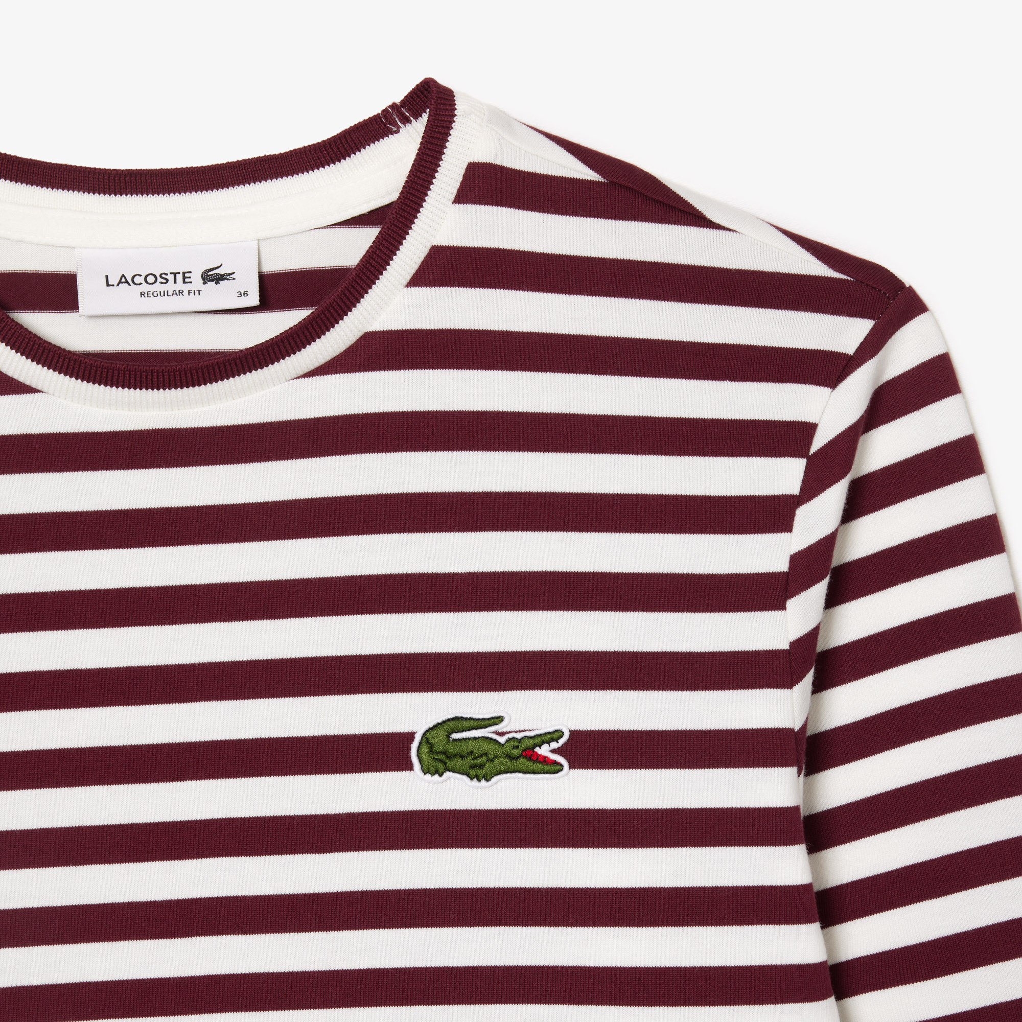 Lacoste pinstripe t shirt new arrivals