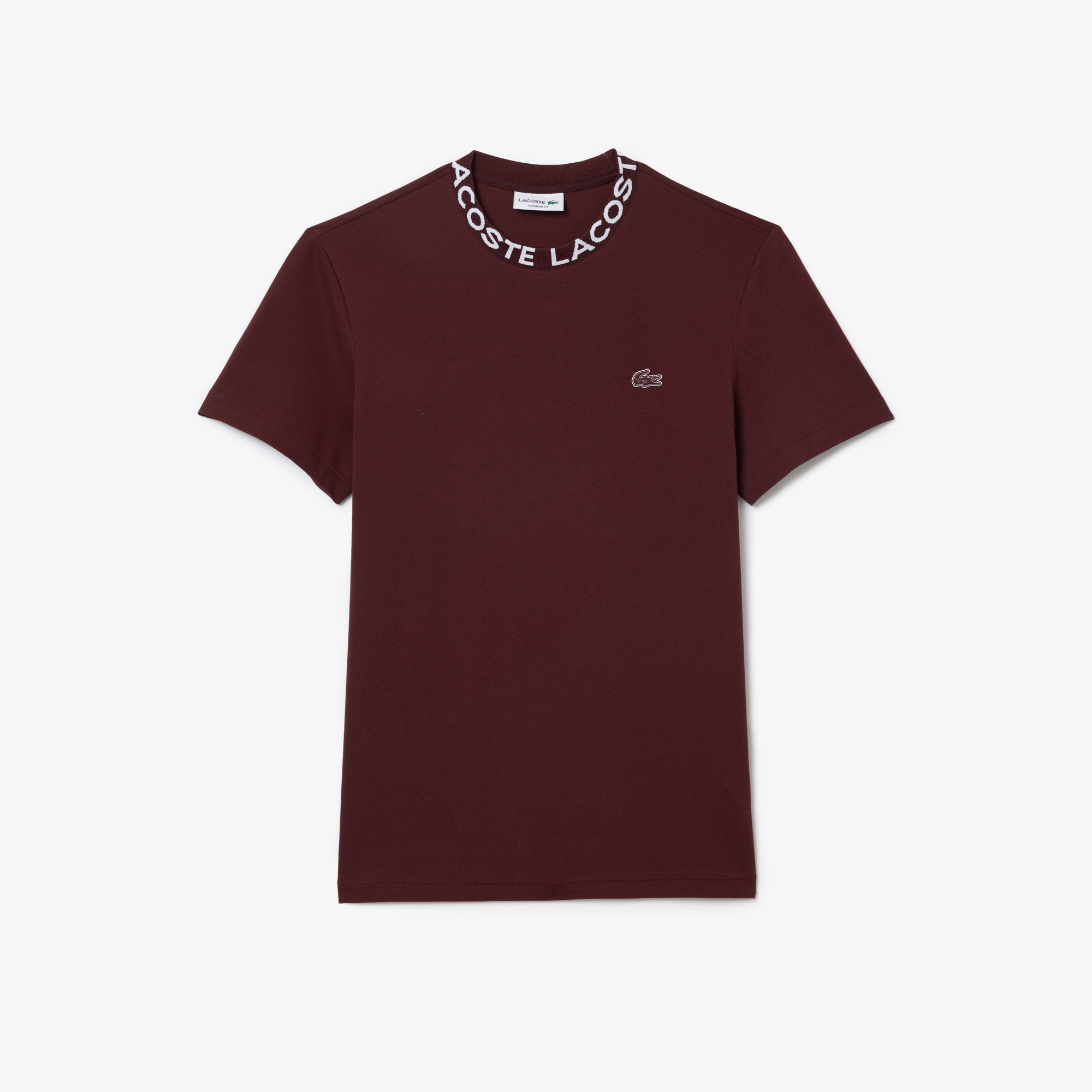 【PORTERNA】Lua Strap T-Shirt Jacquard Neck Piqué Logo T-shirt | LACOSTE