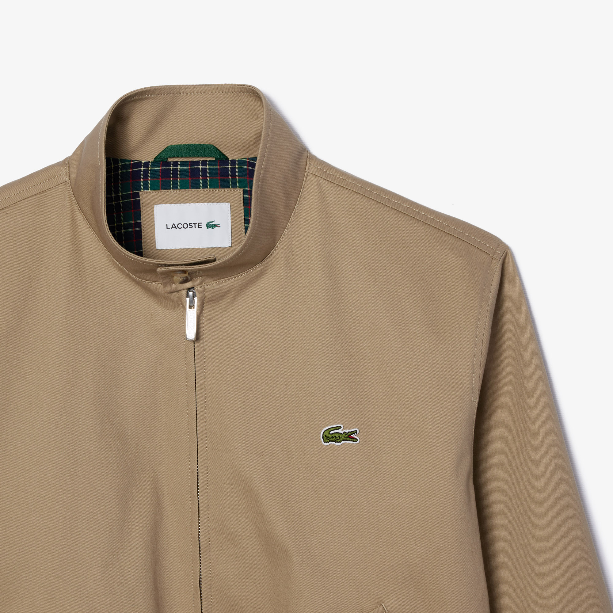 Lacoste harrington jacket beige cheap